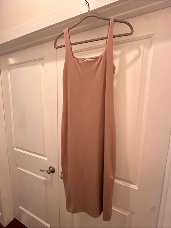 Babaton Dresses & Skirts - Babaton Nude Slip Midi Dress